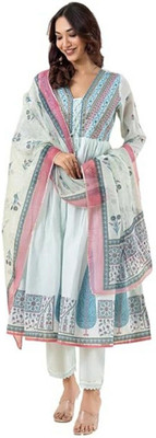 Varamya Women Ethnic Top Pant Dupatta Set