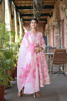 anuuradha creation Women Kurta Palazzo Ethnic Jacket Set