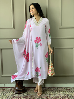 SDK Fashion Printed Kurta, Trouser/Pant & Dupatta Set