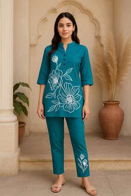 KUJA CREATION Women Ethnic Top Pant Set