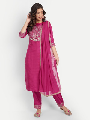 VredeVogel Women Kurta Pant Dupatta Set