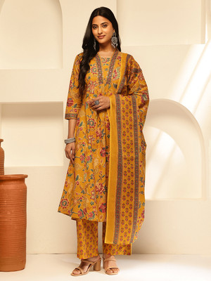 VBUYZ Women Kurta Palazzo Dupatta Set