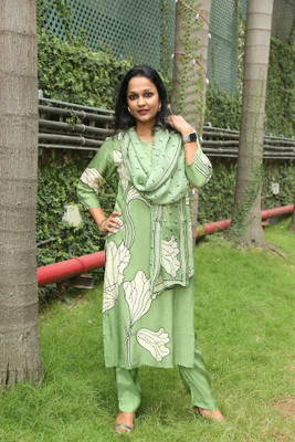Tasrika Solid Kurta, Trouser/Pant & Dupatta Set