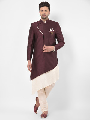 SG RAJASAHAB Men Kurta Pant Ethnic Jacket Set