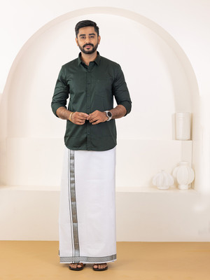 Ramraj Cotton Men Shirt Dhoti Set