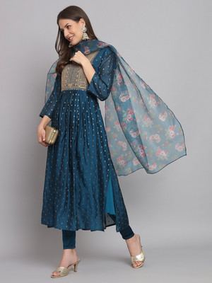 VredeVogel Women Kurta Pant Dupatta Set
