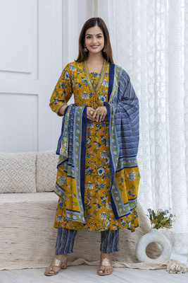 KRISHA CREATION Women Kurta Pant Dupatta Set