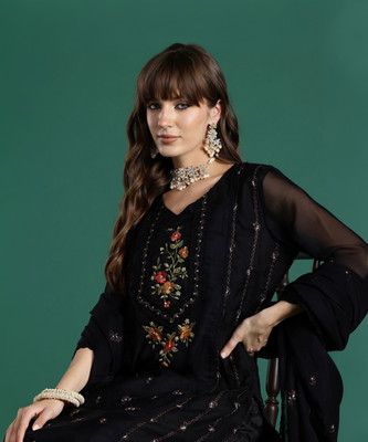 Indo Era Women Kurta Pant Dupatta Set