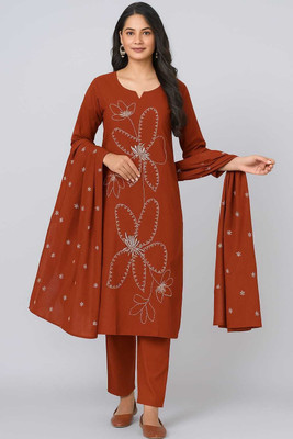 VIDHI Women Kurti Pant Dupatta Set