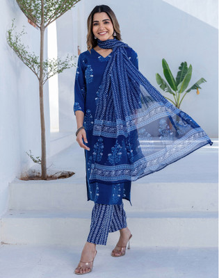 Skylee Women Kurta Pant Dupatta Set