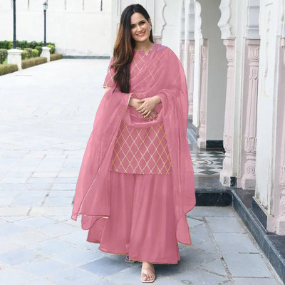 Rekha Tex Fab Women Kurti Pant Dupatta Set