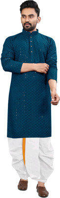click n buy Men Kurta Dhoti Set
