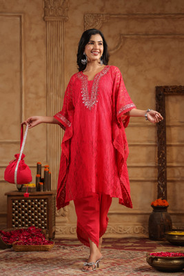 aaraas Women Kaftan Pant Set