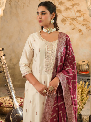 Indo Era Women Kurta Pant Dupatta Set