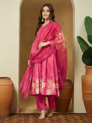 Janasya Women Kurti Pant Dupatta Set