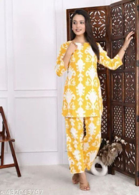 Shree Ganeshay Creations Women Kurta Palazzo Set