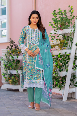 MISHNEE FASHION Women Kurti Pant Dupatta Set