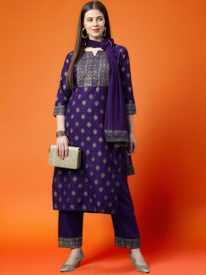 pinfit Women Kurti Pant Dupatta Set