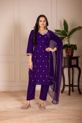 SHIVA Women Kurta Pant Dupatta Set