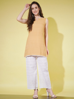 luzumbez Women Kurta Palazzo Set