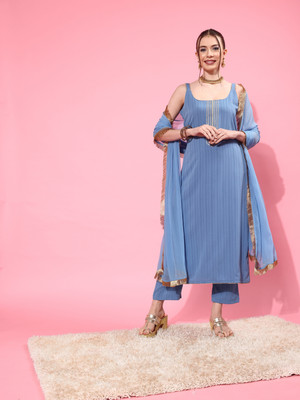 Varanga Women Kurta Pant Dupatta Set
