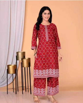 Sanskriti Fashion Women Kurta Palazzo Set