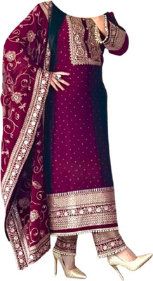 NF FAB Women Ethnic Top Pant Dupatta Set