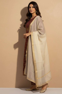 Sangria Women Kurta Palazzo Dupatta Set