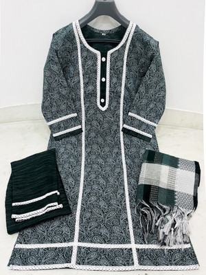 Tikkar Women Kurta Pant Dupatta Set