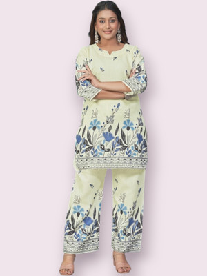 EverEthnic Women Kurta Pant Set