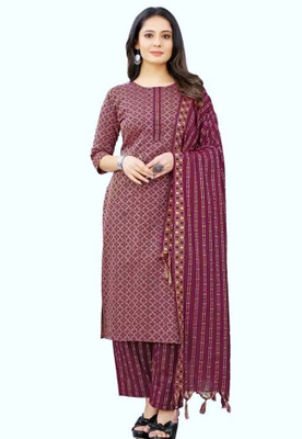 Queens Emporium Women Kurta Pant Dupatta Set