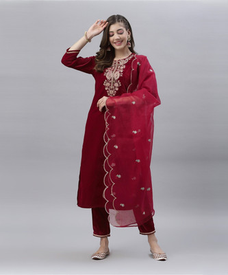 Samah Women Kurta Pant Dupatta Set