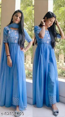 Primesky Women Kurti Palazzo Dupatta Set