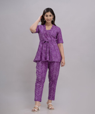 SHYAM SHIVAM CREATIONS Women Crop Top Pant Ethnic Jacket Set