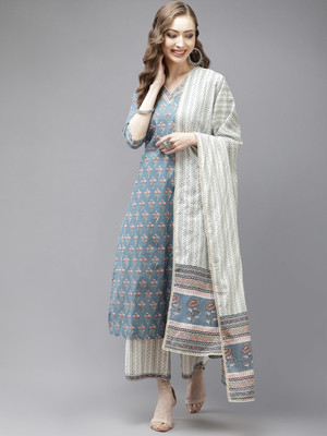 LIBAS Women Kurta Palazzo Set