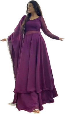 jp enterprise Women Kurta Sharara Dupatta Set