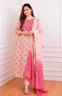 SUEENEE Women Kurta Pant Dupatta Set