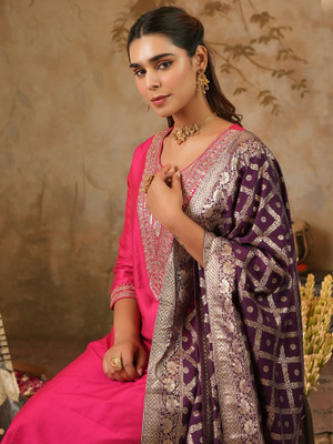 Indo Era Women Kurta Pant Dupatta Set