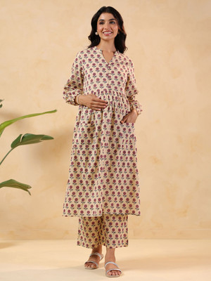 Janasya Women Kurta Pant Set