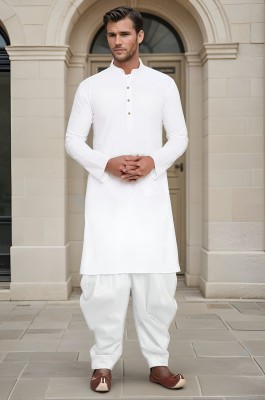 BEXARIO Men Kurta Dhoti Set