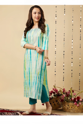 WOMENKURTISHOP Women Kurti Pyjama Attached Dupatta Set