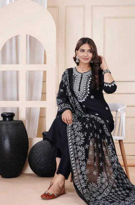 BAHUBALI CREATION Self Design Kurta, Legging & Dupatta Set