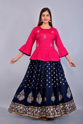 Alasha Women Ethnic Top Skirt Set