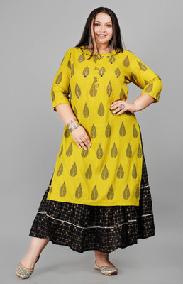 ANJALISALESCORP Women Kurta Skirt Set