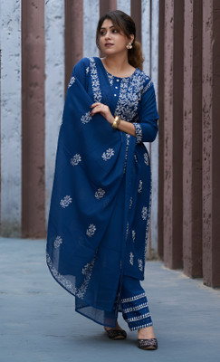 Yash Gallery Women Kurta Palazzo Dupatta Set