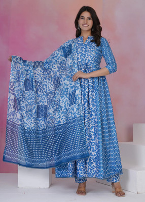 Hinglaaj Fashion Women Kurti Pant Dupatta Set