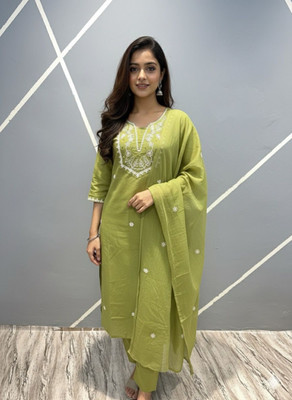 Rashika creation Women Kurti Pant Dupatta Set