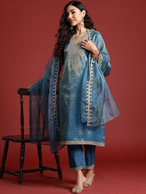 ANOUK Women Kurta Pant Dupatta Set