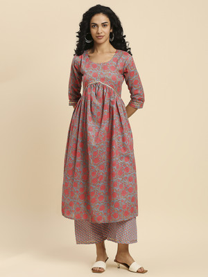 luzumbez Women Kurta Palazzo Set
