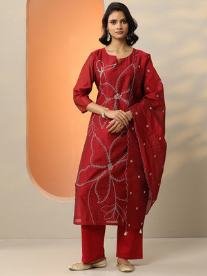 LIBAS Women Kurta Pant Dupatta Set
